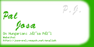 pal josa business card